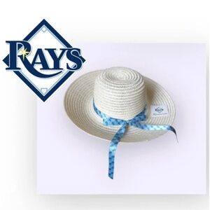 MLB’s Tampa Bay Rays Wide Brim Sun Hat with Ribbon
